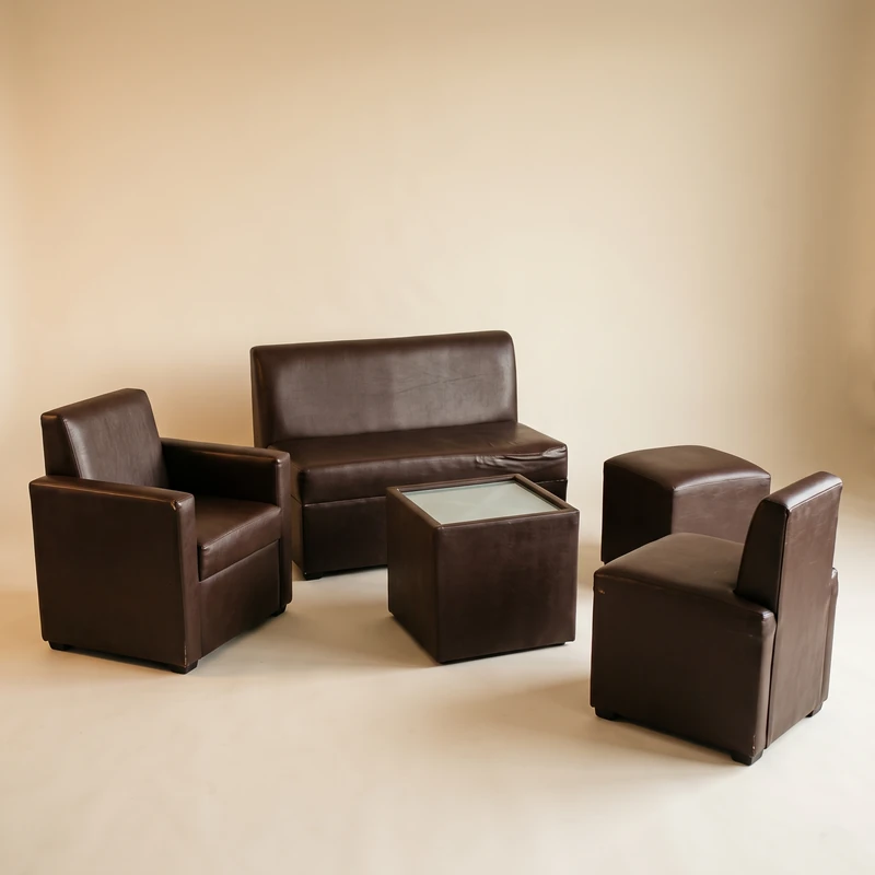 Sala lounge modular en vinipiel café para eventos